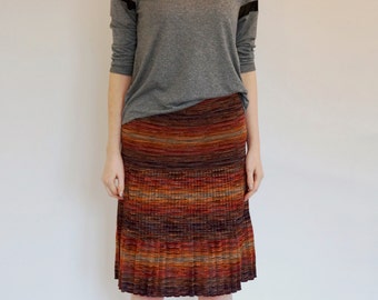 Vintage MISSONI space-dye skirt c.1970's - Designer