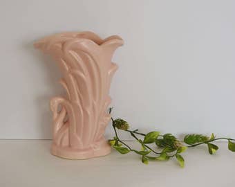 Pink McCoy Swan Vase
