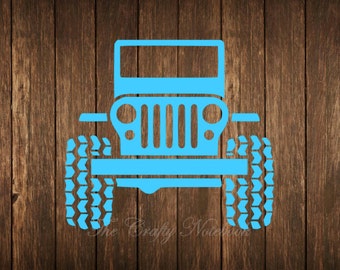 Girly Jeep Decal With Bow Preppy Jeep Sticker Preppy