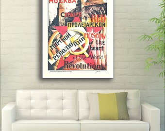 Red Moscow Is The Heart Of The Proletarian World Revolution - 1921 Russia