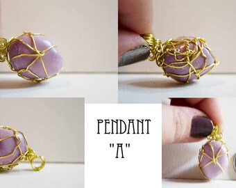 Phosphosiderite Pendant