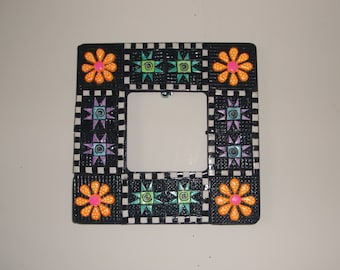 Blue and Green Quilt Frame