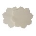 Wooden flower silhouette under glass 2 pieces