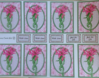 Amaryllis Printed Vellum Paper