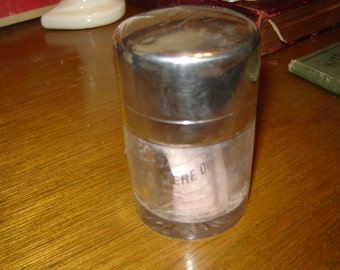 Sterling silver and glass vanity jar 1852- 53