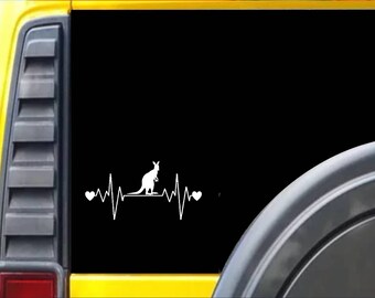 Kangaroo Lifeline Window Decal Sticker *I226*