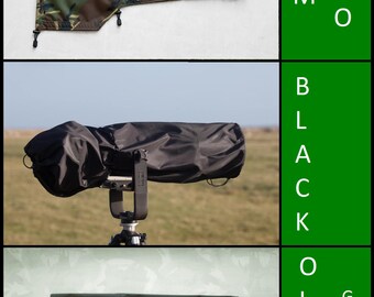 Waterproof Nikon 200-500 mm F5.6 AF-S ED VR Camera and Lens Rain Cover with carrying Pouch