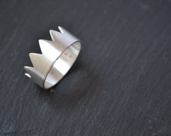 Mi Rey - silver ring, sterling wedding band, male wedding ring, unisex