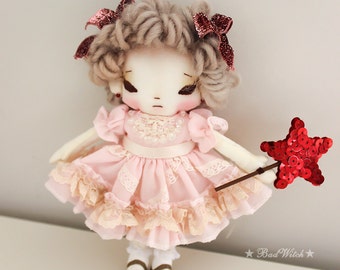 Handmade Rag Doll by BadWitch Cloth doll Art Doll Little Doll
