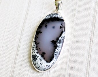 Dendrite Opal(Australia)/Sterling Silver Pendant