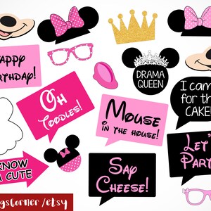 Minnie mouse props | Etsy