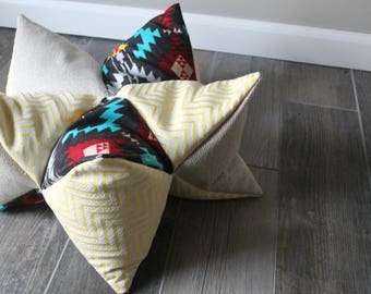 Lotus Meditation Pillow, Yoga, Patchwork, Yoga cushion, Meditation cushion, Yoga Prop, Zafu, Boho, Bean Bag Chair, Floor Cushion, Handmade