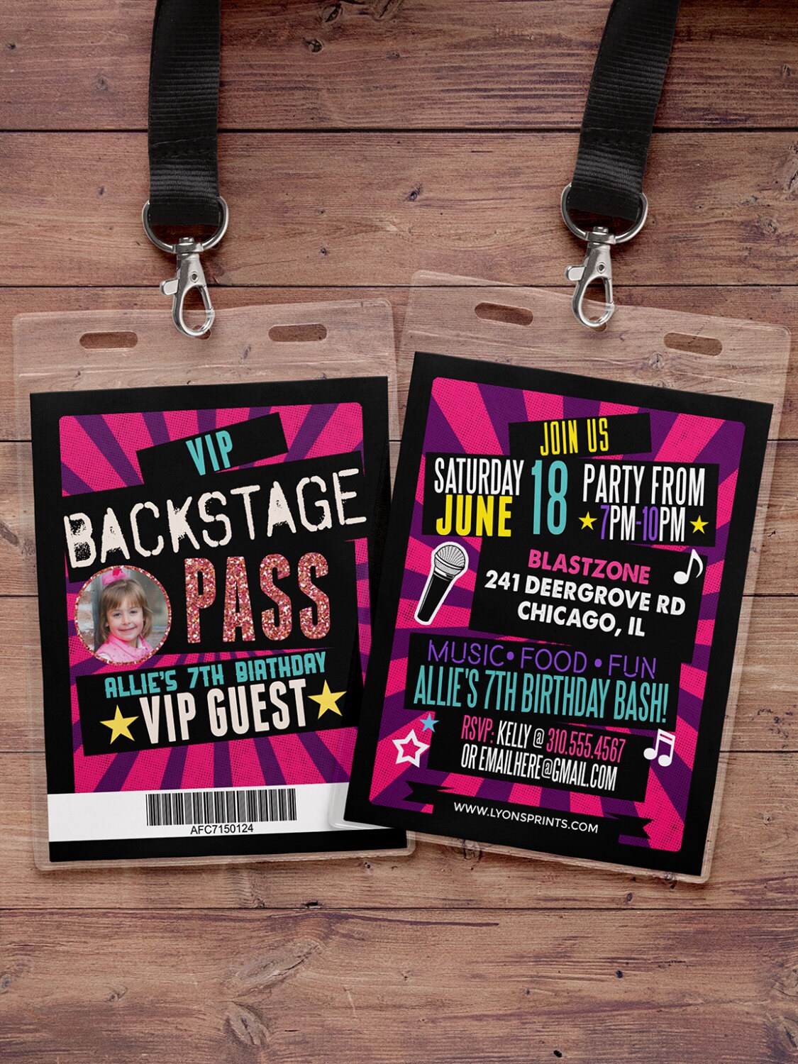 free vip backstage pass template