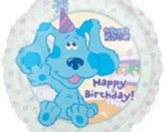 Indices anniversaire ballons de navire rapide bleu, ballons chien partis bleus, Blues indices Mylar aluminium ballon, Blues indices Party Supplies