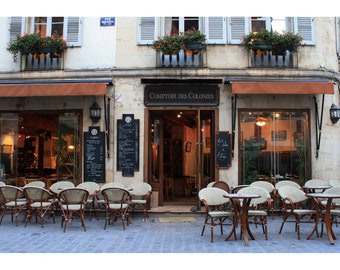 Cafe, Dijon France Photo Print