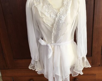 M/L Victoria's Secret Gold Label Lacey Robe Medium/Large