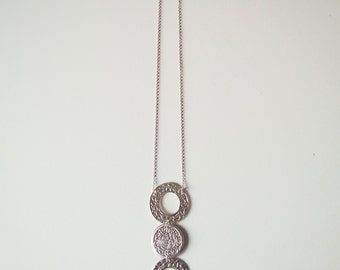 Customizable sterling silver long necklace