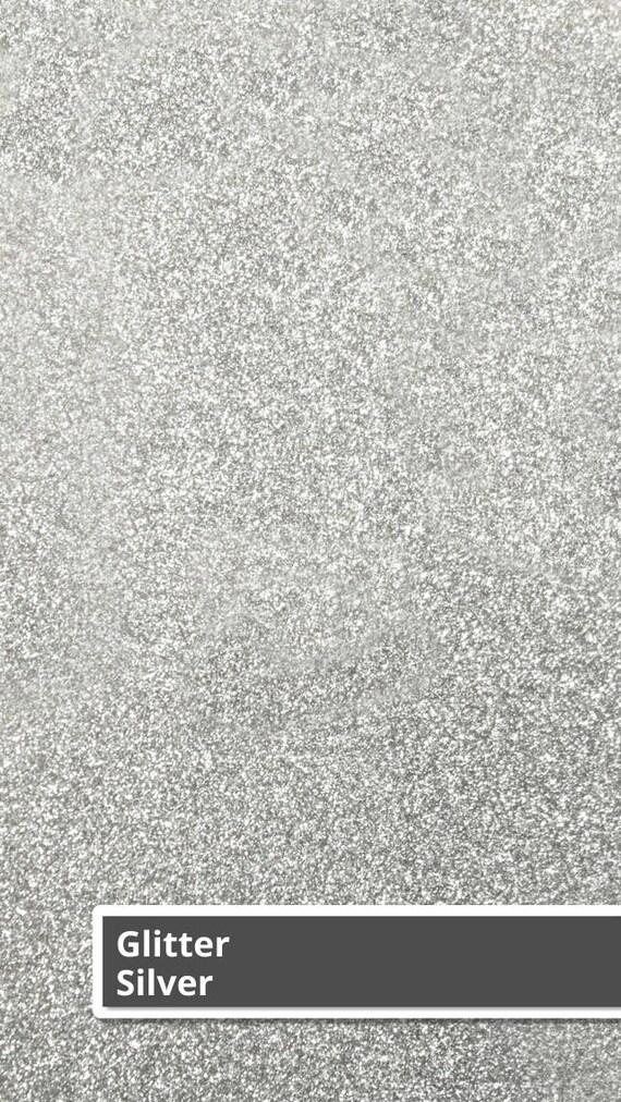 Silver Siser Glitter HTV, Silver Glitter HTV, Heat Transfer Vinyl, 12