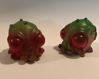 Two Hand Painted Cthulhu Resin Figure Designer Toy