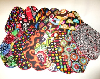 RTS 8" Regular Moderate Medium Flow pad cotton top Variety to choose from Cloth Mama Pad Momma Moma Mommy Pad