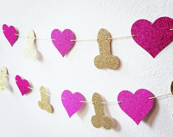 Bachelorette Photo Backdrop | Penis Party Garland | Penis Garland | Penis Party Garland Banner | Bachelorette Party Decorations| Penis Party