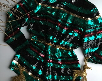 Vintage sequin top