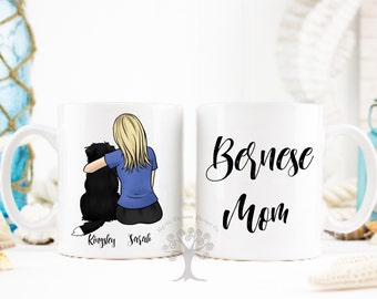 Bernese Mountain Dog Mom Gift, Bernese Mountain Dog, Dog Mom, Custom Mug, Bernese Mom Gift, Bernese Gift, Gift for Bernese Lover