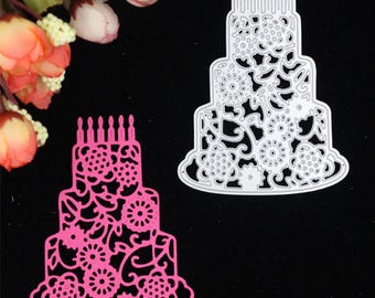 Happy Birthday Wedding AnniversaryCake die cut,metal die cutting die in scrapbooking embossing folder suit for sizzix big shot machine