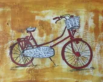 red bicycle