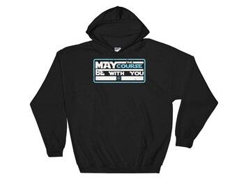 Funny Skiing Snowboarding May The Course Be With You Graphic