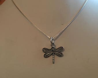 Dragon Fly pendant and chain