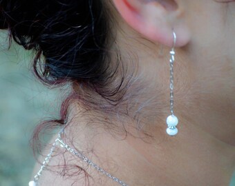 Mother of Pearl - 925 Sterling Silver earrings