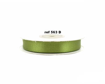 12 mm - 25 meters of 563d KHAKI satin ribbon spool