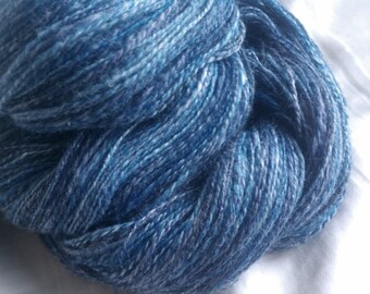 Lacunae paired skeins - 730yds total - laceweight handspun yarn - merino/bamboo/nylon