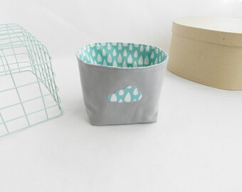 Storage basket cloud blue