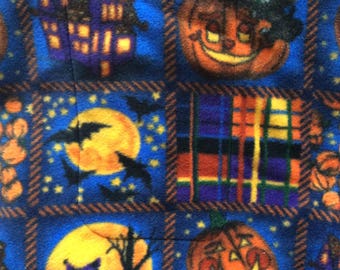 Halloween Pet Liner 30x18 Pad Crate Mat Cage Liner C&C Cages 2 layer Fleece Pad Pumpkins
