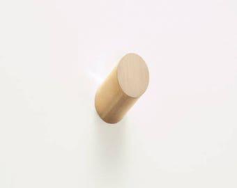 Parallax Round Brass Wall Hook