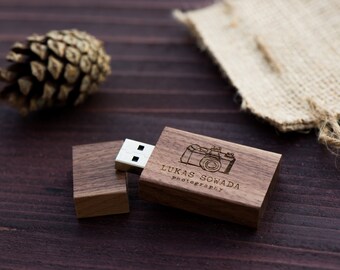 Walnut Wood USB Flash Drive