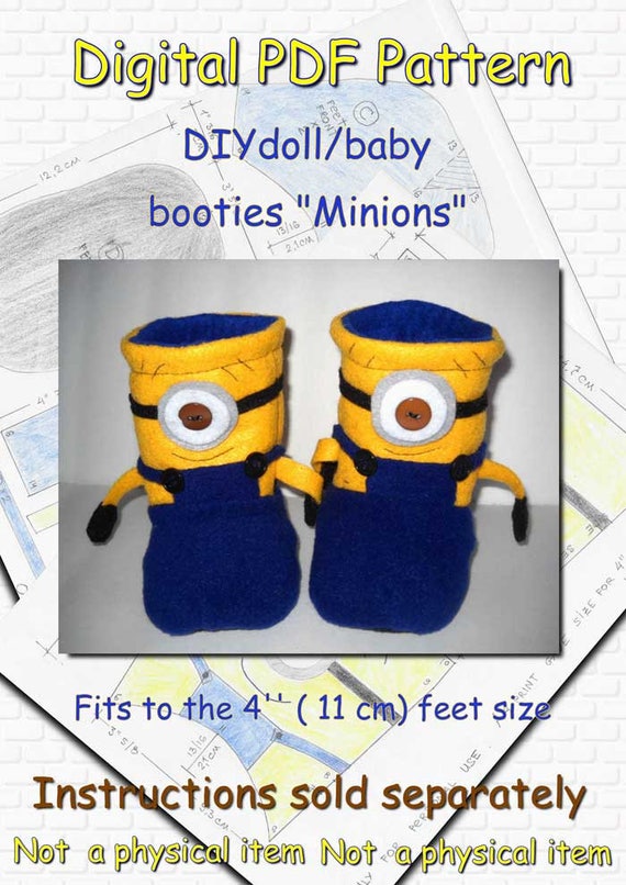 sewing pattern doll/baby booties