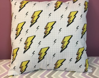 Lightning Bolt 18x18 Decorative Pillow