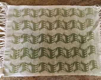 Mid Century Modern Table Runner Mat, Placemat