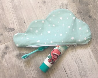 Toiletry bag personalized cloud