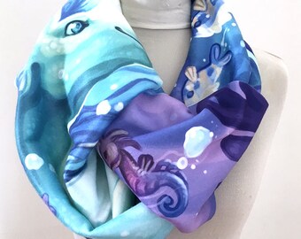 Hippocampus Sea Horse Scarf