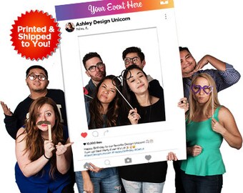 Instagram Style "Selfie" Custom Photo Prop Frame - Mothers Day, Wedding,Prom, Party,Shower, Graduation,Engagement,College,Church,Tradeshow