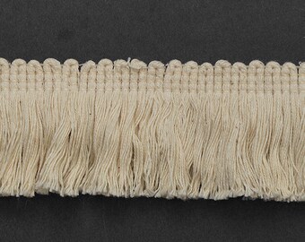 1-5/8" Vintage Cotton Fringe Trim by 2-yard, 4 Colors, TR-11138