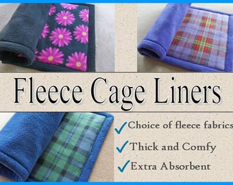 Guinea pig fleece cage liners, Extra absorbent fleece liners, Midwest, Living World, Critter Nation, Pre wicked, 2 layers of Uhaul padding