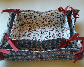 Fabric baskets, set of two