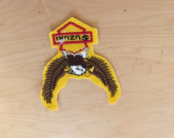 suzuki motorcycle patch, vintage 1960's