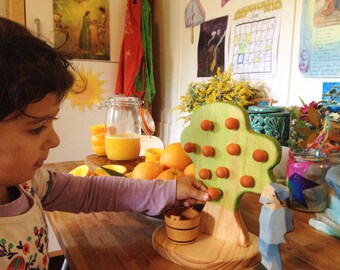Apple tree, Educational, Montessori toy,