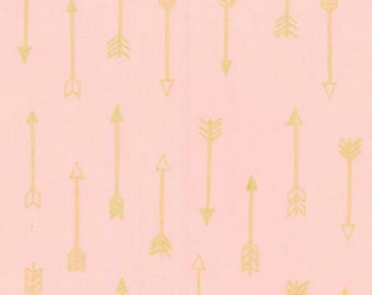 SALE - Michael Miller - Arrow Flight Collection - Arrows in Blush Metallic